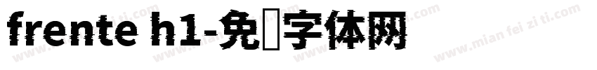 frente h1字体转换